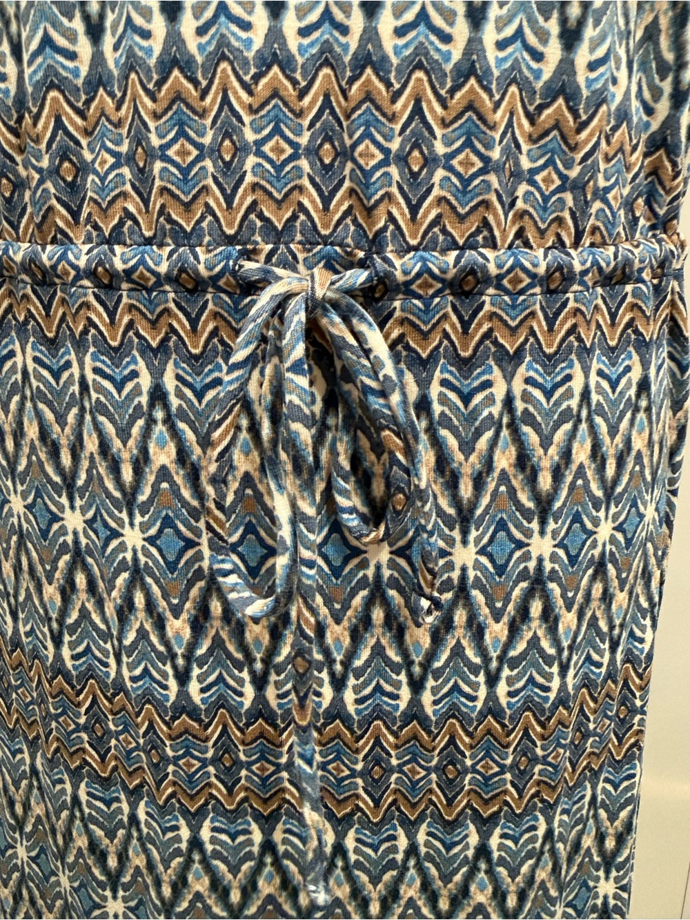 Joe Fresh Blue and Brown Printed Maxi Dress - Picture 3 of 9